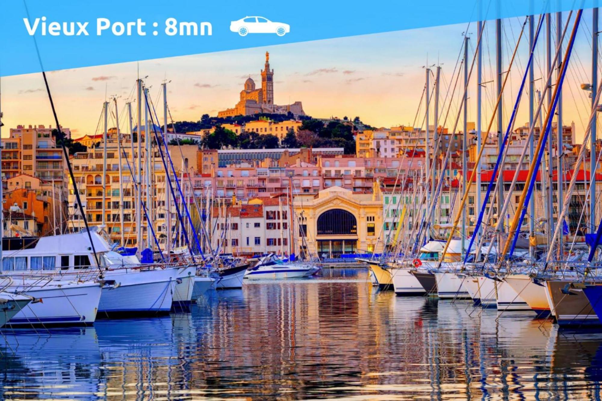 Cafi - Sud Passion * Calme * Linge Hotelier * Fibre * Appartement Marseille